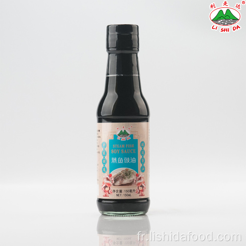 Poisson sauce à la vapeur soja bouteille de verre 150ml